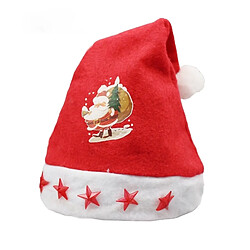 Acheter Wewoo Décoration de Noël à porter de Tissu Nappé Santa Hat Light Enfants à cinq branches motif Dressing chapeau, livraison aléatoire