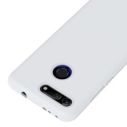 Avis Wewoo Coque Étui de protection en silicone liquide couleur unie pour Huawei Honor View 20 blanc