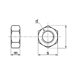 Écrous hexagonaux Acton nylon 66 DIN 934