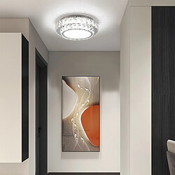 Stoex Lampe De Plafond Led 30CM Lustre En Cristal Plafonnier Moderne Pour Chambre À Coucher, Salon, Cuisine, 6000K