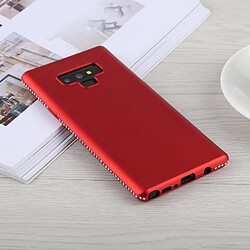 Wewoo Cristal décor sur les côtés surface lisse étui de protection arrière en TPU souple pour Galaxy Note9 (rouge) pas cher