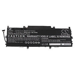 vhbw Batterie compatible avec Asus ZenBook 13 U3100FN, U3100UN, UX331FN, UX331FN-DH51T ordinateur portable (3050mAh, 15,4V, Li-polymère)