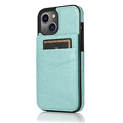 Coque en TPU + PU anti-rayures avec béquille vert pour votre iPhone 13 mini 5.4 pouces