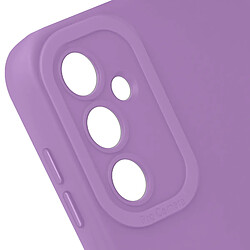 Avizar Coque pour Samsung Galaxy A14 4G et 5G Silicone Mat Protection Caméra Violet