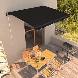 vidaXL Auvent rétractable automatique 450x300 cm Anthracite