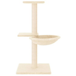 Avis Arbre à chat avec griffoirs,niche pour chat en sisal crème 72 cm -MN30625