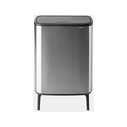 Brabantia Poubelle Touch Bo Touch Bin Hi, 60L Matt Steel Fingerprint Proof