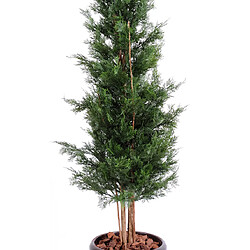 Pegane Plante artificielle haute gamme Spécial extérieur / Cyprès artificiel DE LAWSON UV résistant - Dim : 210 x 60 cm