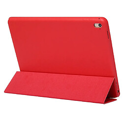 Wewoo Housse Étui Coque en cuir de couleur unie à rabat horizontal pour iPad Pro 11 pouces 2018avec support rabattable et fonction réveil / veille Rouge pas cher