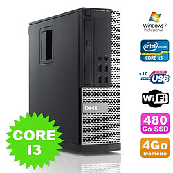 PC Dell Optiplex 990 SFF I3-2120 3.3GHz 4Go Disque 480Go SSD DVD Wifi W7 - Occasion