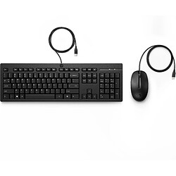 HP 225 Wired Mouse and Keyboard Combo clavier USB Noir