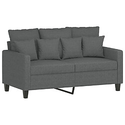 Avis Maison Chic Ensemble de canapés 2 pcs avec coussins, Canapé droit Sofa pour Salon Gris foncé Tissu -GKD664240