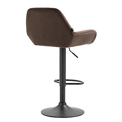 Acheter Non Tabouret de bar Braga velours noir