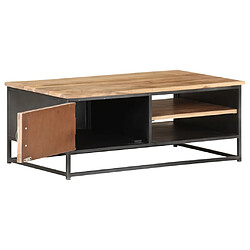 Avis Maison Chic Table basse,Table Console Table d'appoint, Table pour salon 90x50x35 cm Bois d'acacia massif -MN11362