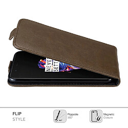 Acheter Cadorabo Coque OnePlus 5 Etui en Marron