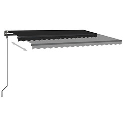 Avis Maison Chic Auvent manuel rétractable,Store manuel de porte avec LED 4x3,5 m Anthracite -GKD50078