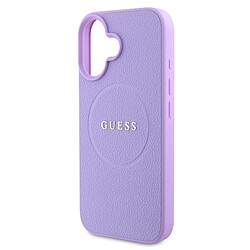 Guess Maroquinerie Guess Coque iPhone 16 Plus MagSafe Texture Grainée Violet