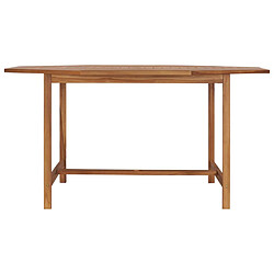 vidaXL Table de jardin 150x150x75 cm Bois de teck solide