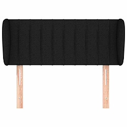 Avis Maison Chic Tête de lit scandinave avec oreilles,meuble de chambre Noir 93x23x78/88 cm Tissu -MN21657