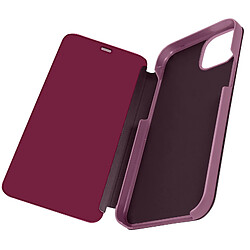 Avizar Étui Clear View pour iPhone 15 Pro Max Clapet Miroir Fonction Support Violet