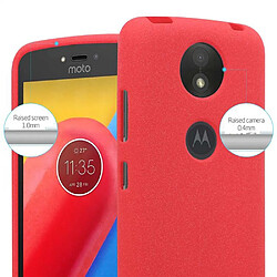 Cadorabo Coque Motorola MOTO C PLUS Etui en Rouge pas cher