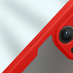 Avizar Coque pour iPhone 14 Pro Max Dos Plexiglas et Avant Polymère Contour rouge pas cher