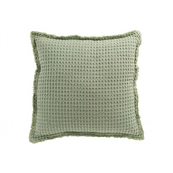 Dansmamaison Coussin Gaufre Coton Vert Clair