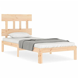 vidaXL Cadre de lit sans matelas 90x200 cm bois de pin massif