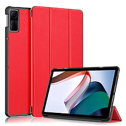 Etui en PU fonction d'éveil/veille automatique avec support pour votre Xiaomi Redmi Pad 10.6 pouces - rouge