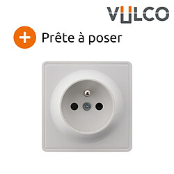 Avis Prise simple 16A en saillie blanc - gamme Vulco - Zenitech