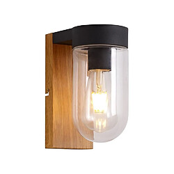 Brilliant (Lighting) Applique Extérieure CABAR - E27 - 1x40W - Coloris bois fonc et noir