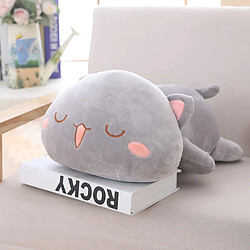 Universal Couché sur chat peluche mignon peluche dos chat poupée peluche dessin animé coussin coussin cadeau enfant jouet foy anniversaire enfant 50 cm