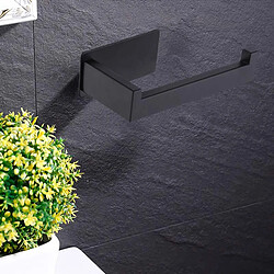 Acheter Universal Étagère à papier toilette noir mat, étagère à rouleaux de toilette, distributeur et cintre monté sur le mur de la salle de bains, cuisine | étagère à papier (noir)