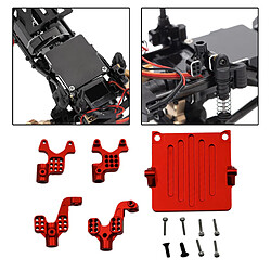 4 Pièces RC En Alliage D'aluminium Amortisseurs Avant Et Arrière Tours De Choc Rouge pas cher