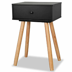 Avis Maison Chic Lot de 2 Tables de chevet - Tables de Nuit Bois de pin massif 40 x 30 x 61 cm Noir