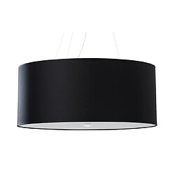 Luminaire Center Suspension Otto Verre,acier,tissu Noir 6 ampoules 120cm