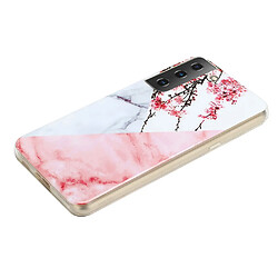 Coque en TPU antichoc fleur de prunier pour votre Samsung Galaxy S22 5G