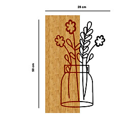 Avis EPIKASA Décoration Murale en Métal et Bois Fleur 10