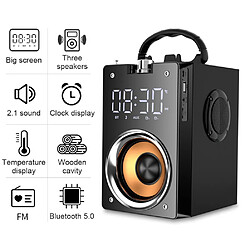 Universal Noir Basse profonde Subwoofer distant Portable Bluetooth 5.0 Haut-parleur sans fil Audio Musique Audio Multimedia Mini haut-parleur | Haut-parleurs portables