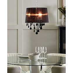 Beliani Lampe suspension EVANS Noir