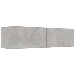 Maison Chic Meuble TV scandinave - Banc TV pour salon Gris béton 120x30x30 cm Aggloméré -MN59732