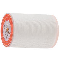 Fil de cire polyester rond de 0.8mm couture couture bricolage artisanat blanc