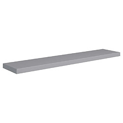 Avis Maison Chic Lot de 2 Étagères murales,Étagère Rangement flottate gris 120x23,5x3,8 cm MDF -MN56398