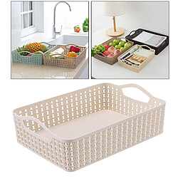 Avis Panier De Rangement En Plastique Tiroir Armoire Séparateur Organisateur Tidy Beige