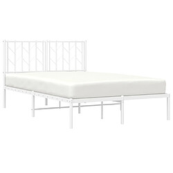 Avis Maison Chic Cadre/structure de lit métal et tête de lit pour adulte - Lit Moderne Chambre blanc 120x200 cm -MN93775