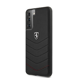 Caseink Coque Ferrari ? FEHQUHCS21MBK Samsung S21 Plus Noir