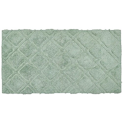 Beliani Tapis en coton vert 80 x 150 cm HATAY