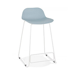 Kokoon Design Tabouret de bar design SLADE MINI BLUE 49x53x85 cm