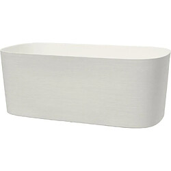 No Name Jardiniere avec réserve d'eau - GARDEN ID Respect - Blanc 50 x 17 cm - 100% déchets ménagers - 100% recyclable - Surface structurée. Type de produit : JARDINIERE - BAC A FLEUR - Jardiniere avec réserve d'eau - GARDEN ID Respect - Blanc 50 x 17 cm - 100% déchets ménagers - 100% recyclable - Surface structurée.