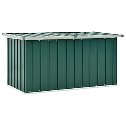 vidaXL Boîte de rangement de jardin Vert 129x67x65 cm 